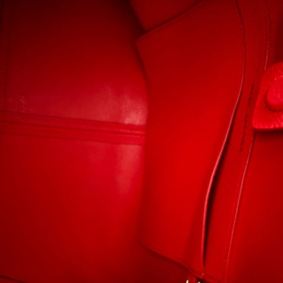 Marc Jacobs The Sack Bag Red Leather Hobo + Matching Zip Pouch - Picture 6 of 13